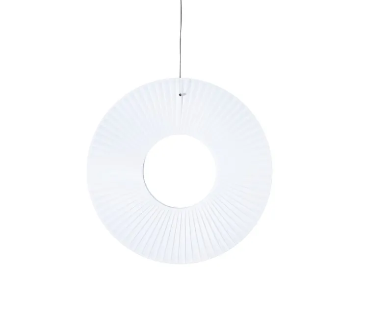 Suspension, Iris Vertical 60, blanc, LED, dim, 2700K, 5250 lm, Ø60cm, P60cm - Dix heures dix