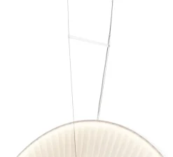 Suspension, Iris Verticall 80, blanc, LED, dim, 2700K, 7350 lm, Ø78cm, P78cm - Dix heures dix