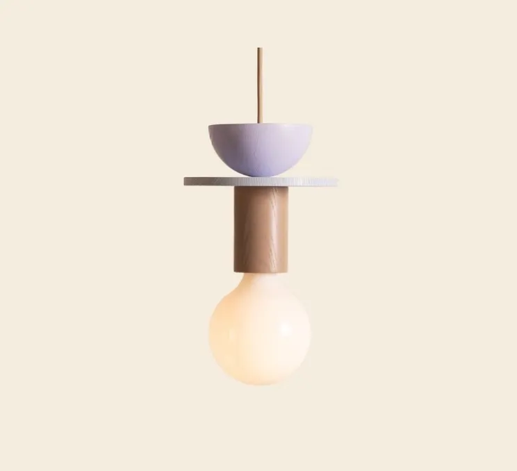 Suspension, Junit Toffee, Beige, lilas, Ø18cm, H31cm - Schneid