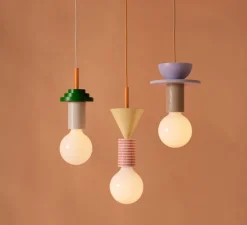 Suspension, Junit Torta, Crème, vert, orange, Ø12cm, H36cm - Schneid