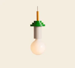 Suspension, Junit Torta, Crème, vert, orange, Ø12cm, H36cm - Schneid