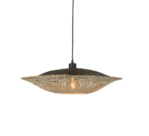 Suspension, Kalimantan M, noir et naturel, Ø60cm, H15cm - Good & Mojo