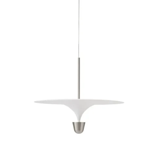 Suspension, Kantarell, nickel, LED, dim, 2700K, 1000 lm, Ø60cm, H51cm - New Works