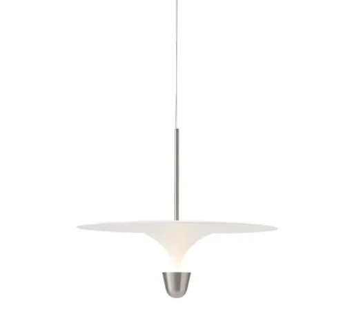 Suspension, Kantarell, nickel, LED, dim, 2700K, 1000 lm, Ø60cm, H51cm - New Works