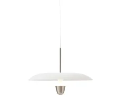 Suspension, Kantarell, nickel, LED, dim, 2700K, 1000 lm, Ø55cm, H40cm - New Works
