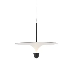 Suspension, Kantarell, noir, LED, dim, 2700K, 1000 lm, Ø60cm, H51cm - New Works