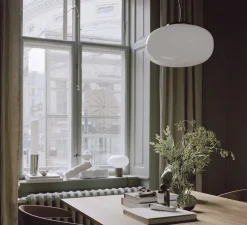 Suspension, Karl Johan Large, opalin, LED, 2700K, Ø40cm, H24cm - New Works