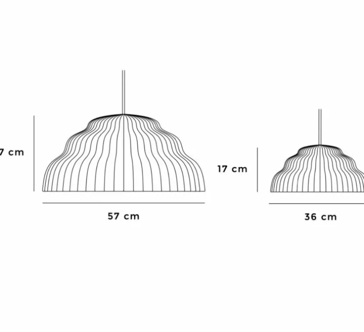 Suspension, Kaskad Big, rouille, Ø57cm, H27cm - Schneid