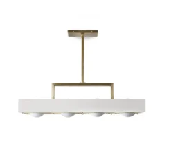 Suspension, Kernel, blanc, LED, L80cm, H20cm - Bert Frank