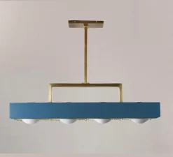 Suspension, Kernel, bleu, LED, L80cm, H20cm - Bert Frank