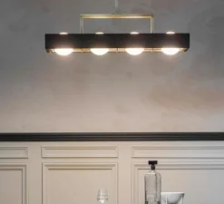 Suspension, Kernel, noir, LED, L80cm, H20cm - Bert Frank