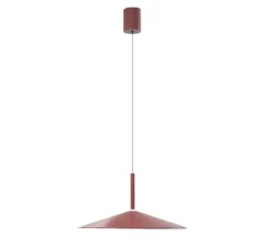 Suspension, Khan, rouge, LED, dim, 2700-3000-4000K, 2405 lm, Ø48cm, H200cm maximum - Nedgis