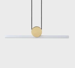 Suspension, Kilter, laiton, IP44, LED, 2200K, 375 lm, L64cm, H12,2cm - Tala