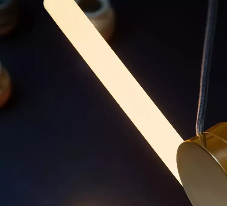 Suspension, Kilter, laiton, IP44, LED, 2700K, 375 lm, L64cm, H12,2cm - Tala