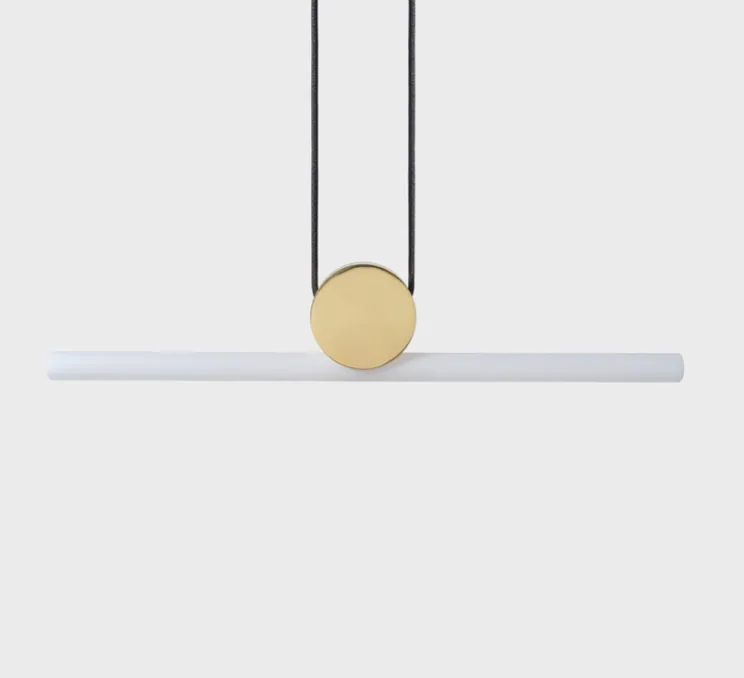Suspension, Kilter, laiton, IP44, LED, 2700K, 375 lm, L64cm, H12,2cm - Tala