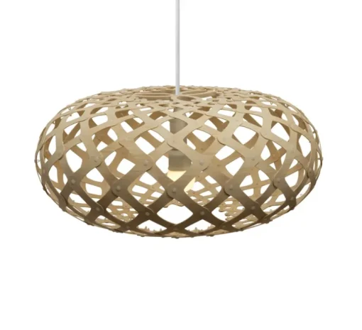 Suspension, Kina, version assemblée, bambou naturel, Ø44cm, H20cm - David Trubridge