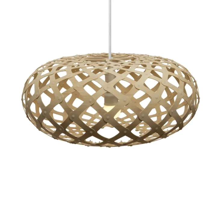 Suspension, Kina, version assemblée, bambou naturel, Ø44cm, H20cm - David Trubridge