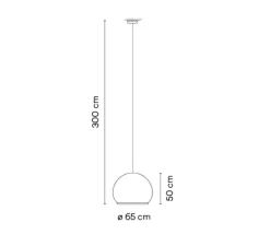 Suspension, Knit, 7475, beige, LED, dim, Dali, 2700K, 4782 lm, Ø65cm, H50cm - Vibia