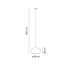 Suspension, Knit, 7470, beige, LED, dim, 1-10V, 2700K, 4782 lm, Ø65cm, H39cm - Vibia
