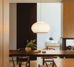 Suspension, Knit, 7470, beige, LED, dim, Casambi, 2700K, 4782 lm, Ø65cm, H39cm - Vibia