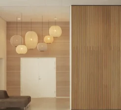 Suspension, Knit Wit, high, jaune, lever de soleil, Ø65cm, H89cm - Made by Hand