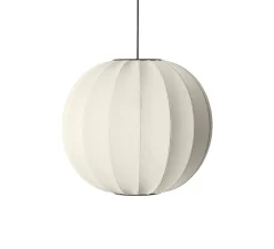 Suspension, Knit-wit, rond, blanc perle, Ø60cm, H55cm - Made by Hand