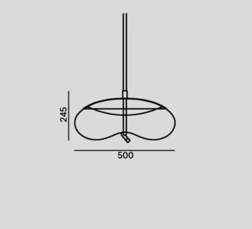 Suspension, Knot disco, transparent, cuivre , Ø50cm - H24,5cm - Brokis