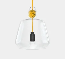 Suspension, Knot Large, jaune, Ø19,5cm, H22,4cm - Vitamin