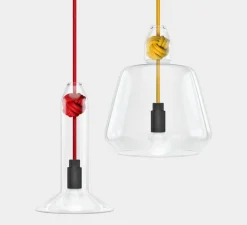 Suspension, Knot Large, jaune, Ø19,5cm, H22,4cm - Vitamin