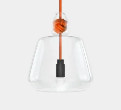 Suspension, Knot Large, orange, Ø19,5cm, H22,4cm - Vitamin
