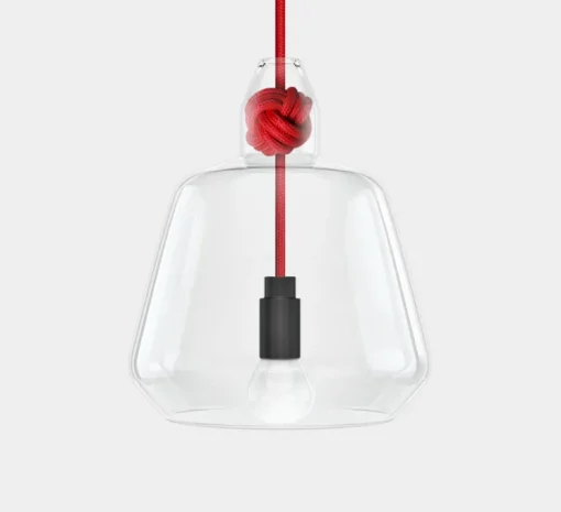 Suspension, Knot Large, rouge, Ø19,5cm, H22,4cm - Vitamin