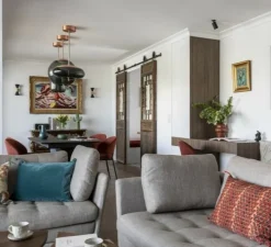 Suspension, Knot Sfera, Cuivre, Gris, Ø50cm - Brokis