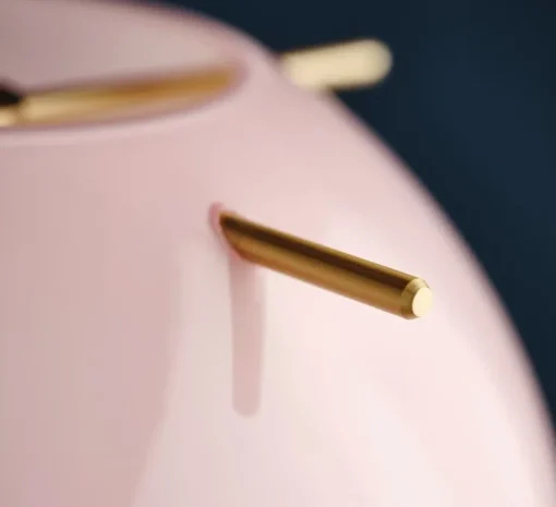 Suspension, Koi, rose opalin, tiges laiton, Ø25cm, H23cm - Frandsen