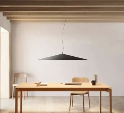 Suspension, Koinè, noir mat, LED, dim, coupure de phase, 2700K, Ø110cm, H15cm - Luceplan