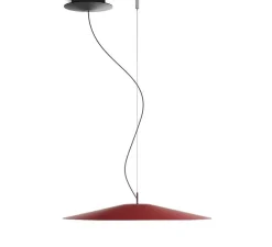 Suspension, Koinè, rouge, LED, dim, coupure de phase, 2700K, Ø55cm, H10cm - Luceplan