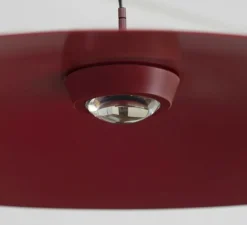 Suspension, Koinè, rouge, LED, dim, coupure de phase, 2700K, Ø55cm, H10cm - Luceplan