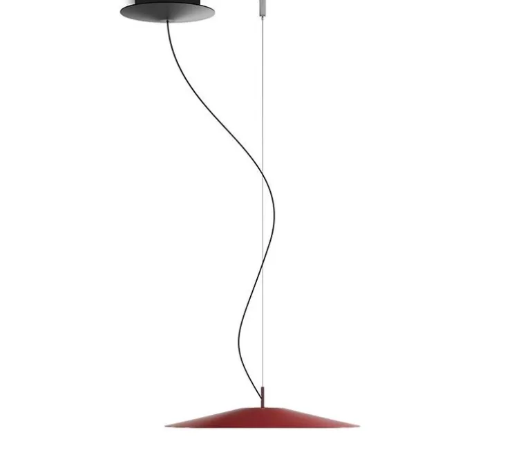 Suspension, Koinè, rouge, LED, dim, coupure de phase, 2700K, Ø37cm, H8cm - Luceplan