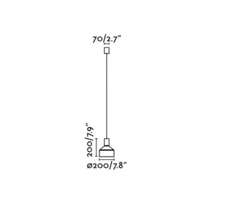Suspension, Kombo 20, gris, Ø20cm, H20cm - Faro