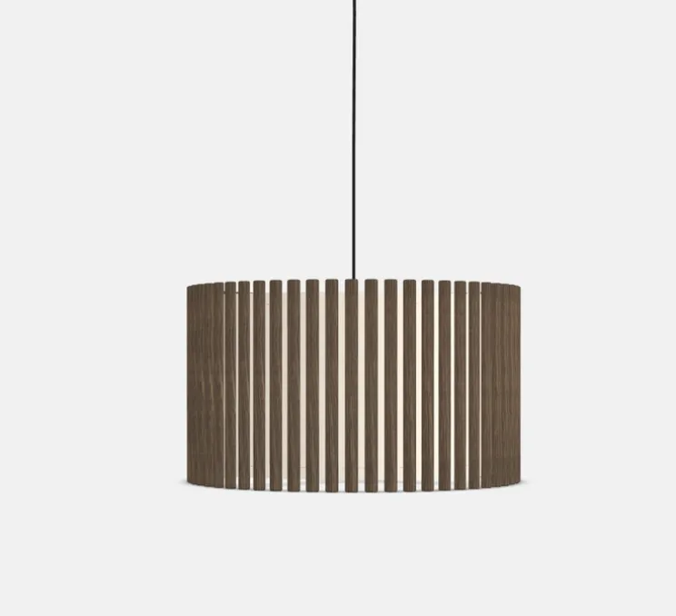 Suspension, Komorebi Circle Large, Chêne Foncé, Ø44,7cm, H28,7cm - Umage