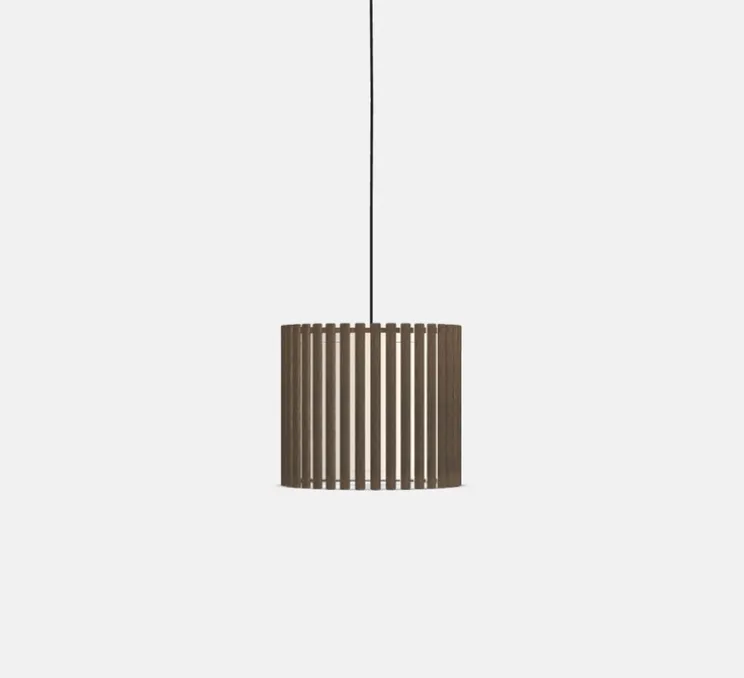 Suspension, Komorebi Circle Medium, Chêne Foncé, Ø29,4cm, H28,7cm - Umage