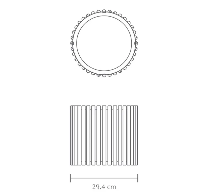 Suspension, Komorebi Circle Medium, Chêne Foncé, Ø29,4cm, H28,7cm - Umage