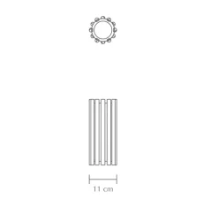 Suspension, Komorebi Circle Mini, Chêne Foncé, Ø11cm, H28,7cm - Umage