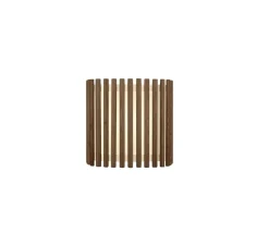 Suspension, Komorebi Square Medium, Chêne foncé, Ø27,5cm, H25cm - Umage