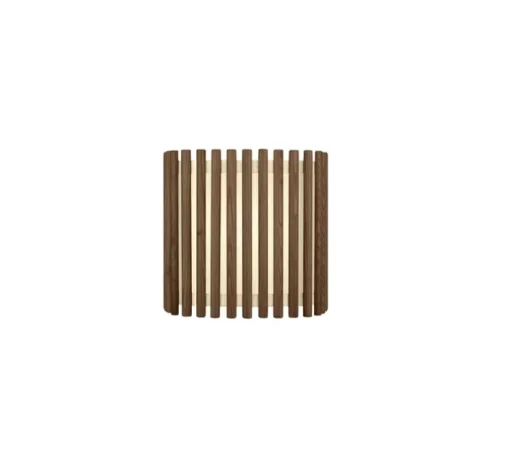 Suspension, Komorebi Square Medium, Chêne foncé, Ø27,5cm, H25cm - Umage