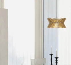 Suspension, Kontro 6000, blanc laminé, LED, Ø45cm, H21cm - Secto Design