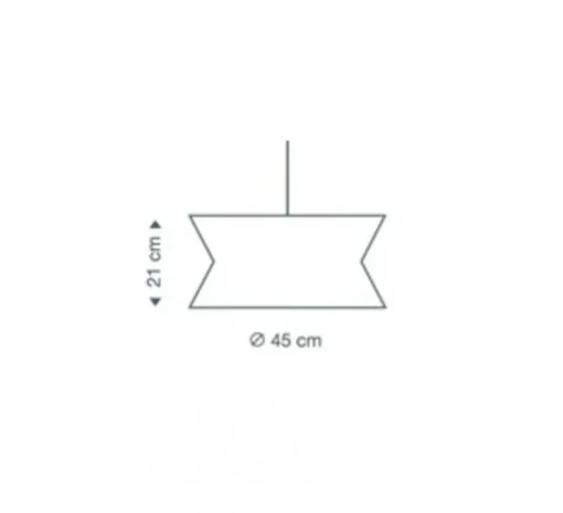 Suspension, Kontro 6000, bouleau naturel, LED, Ø45cm, H21cm - Secto Design