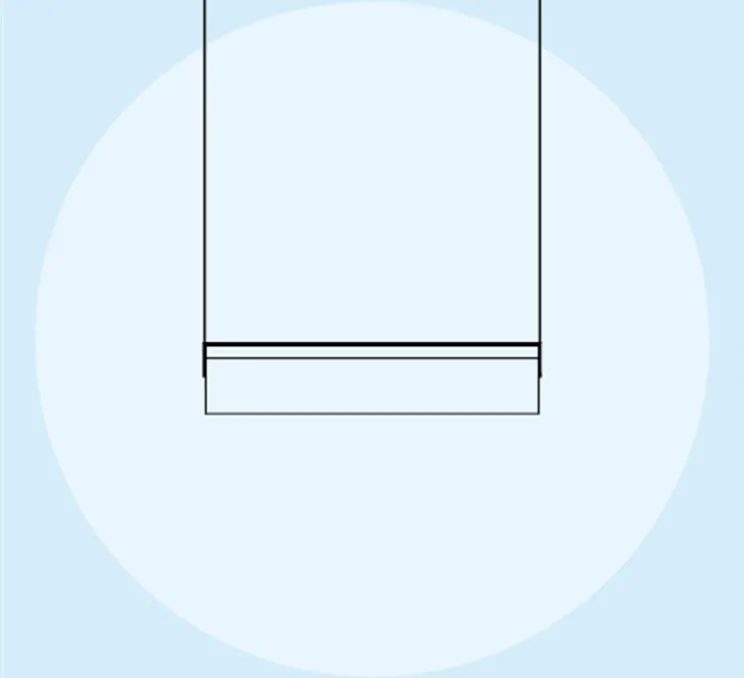 Suspension, Kontur 6476, blanc et noir, LED, 2700K, 2907lm, Ø16cm, L122cm - Vibia