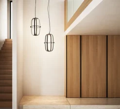 Suspension, Kooi, noir, LED, dim, 2700K, 2750 lm, Ø30cm, H50cm - KDLN
