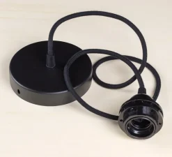 Suspension, Kåputafunat, bois de bouleau noir, Ø30cm, H39cm - Piatoni