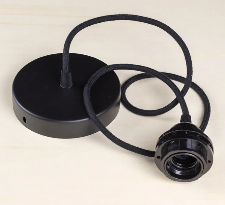 Suspension, Kåputafunat, bois de bouleau noir, Ø30cm, H39cm - Piatoni